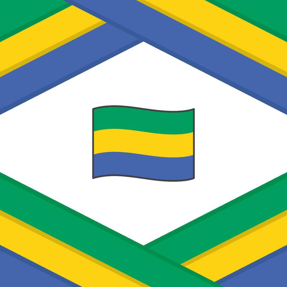 gabon flagga abstrakt bakgrund design mall. gabon oberoende dag baner social media posta. gabon mall vektor