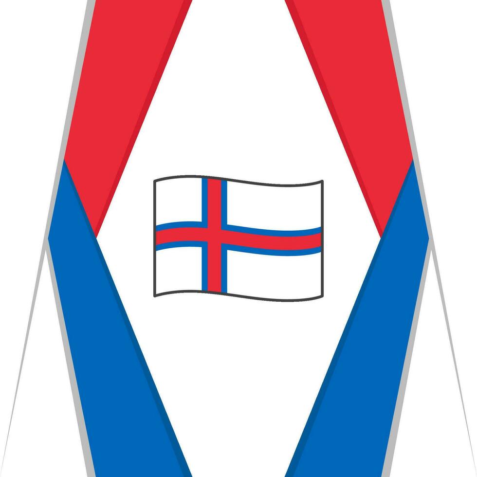 Färöer Inseln Flagge abstrakt Hintergrund Design Vorlage. Färöer Inseln Unabhängigkeit Tag Banner Sozial Medien Post. Färöer Inseln Hintergrund vektor