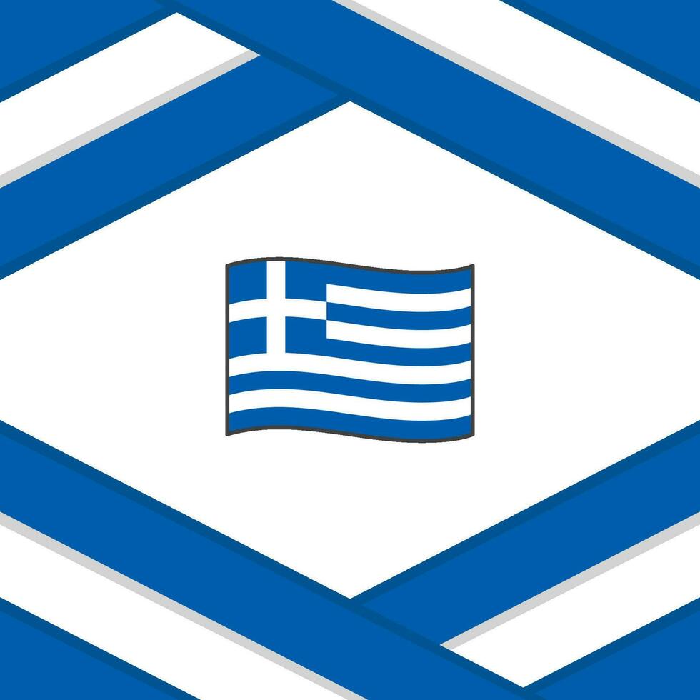 Griechenland Flagge abstrakt Hintergrund Design Vorlage. Griechenland Unabhängigkeit Tag Banner Sozial Medien Post. Griechenland Vorlage vektor