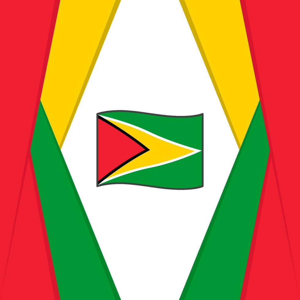 Guyana Flagge abstrakt Hintergrund Design Vorlage. Guyana Unabhängigkeit Tag Banner Sozial Medien Post. Guyana Hintergrund vektor