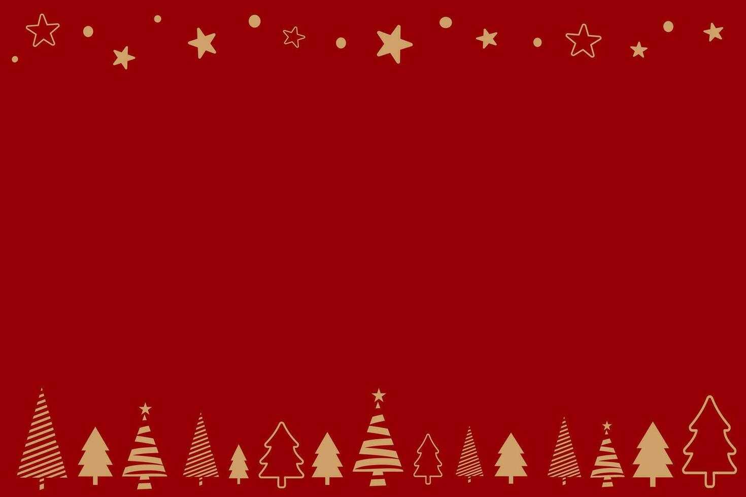 rot Weihnachten Hintergrund mit minimal Weihnachten Bäume, Sterne, und Weihnachten Symbole vektor