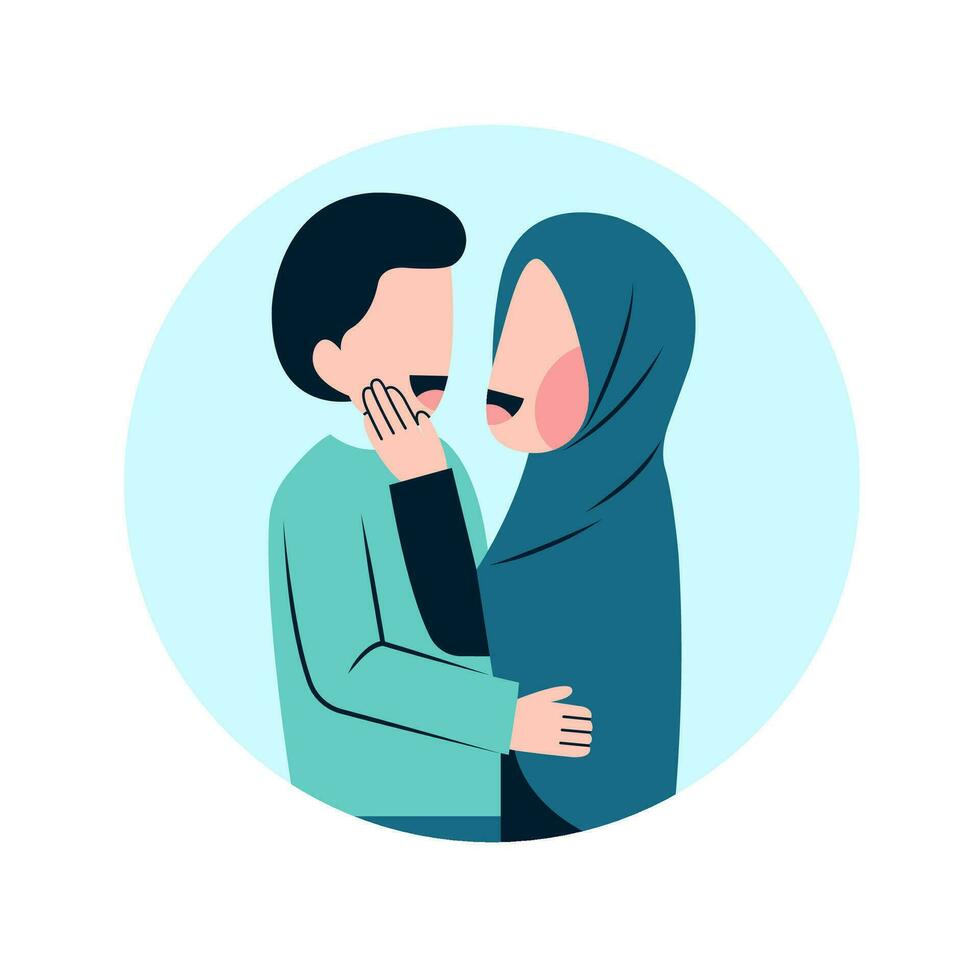 muslimskt par illustration vektor