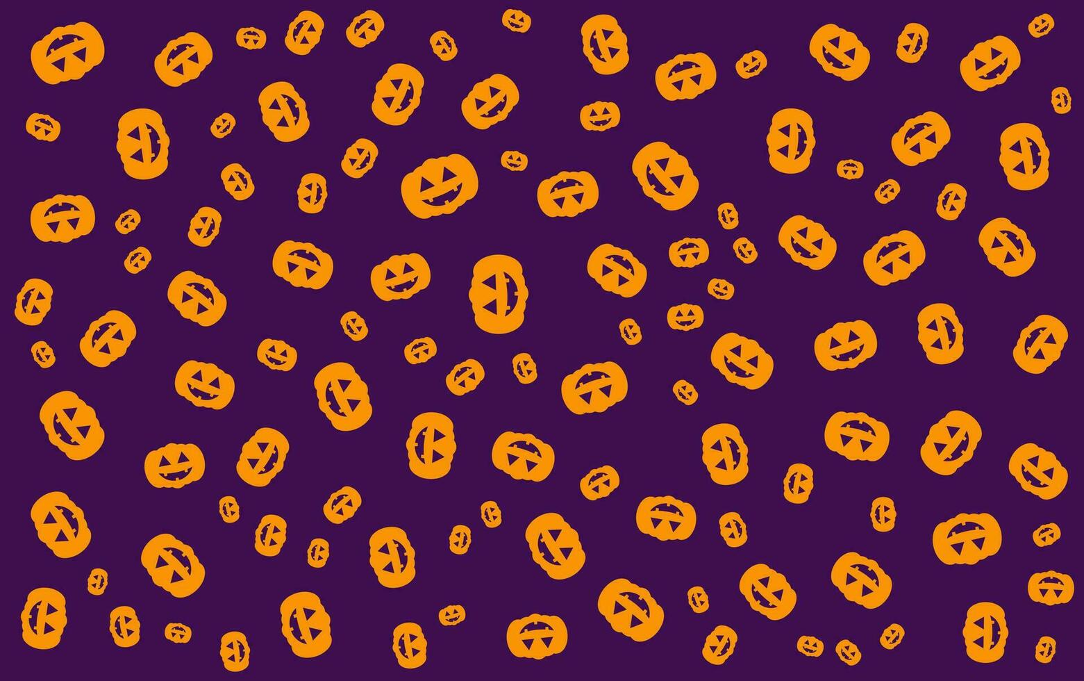 halloween pumpa ansikten mönster på lila bakgrund vektor