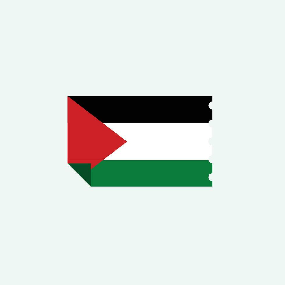 palestina flagga ikon vektor