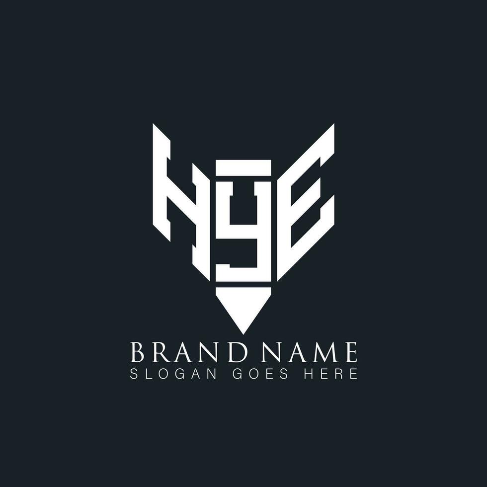 hye Brief Logo. hye kreativ Monogramm Initialen Brief Logo Konzept. hye einzigartig modern eben abstrakt Vektor Brief Logo Design.