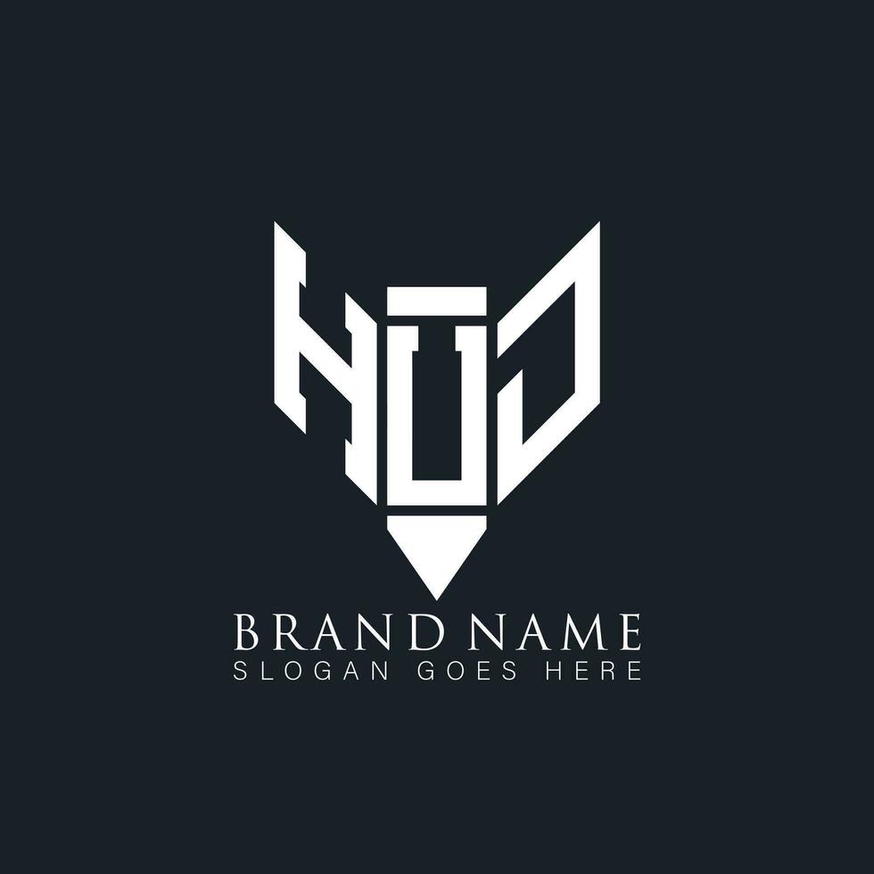 hud Brief Logo. hud kreativ Monogramm Initialen Brief Logo Konzept. hud einzigartig modern eben abstrakt Vektor Brief Logo Design.