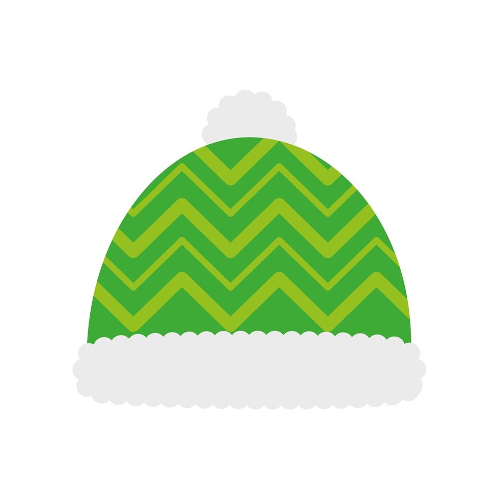 jul hatt tillbehör isolerade ikon vektor