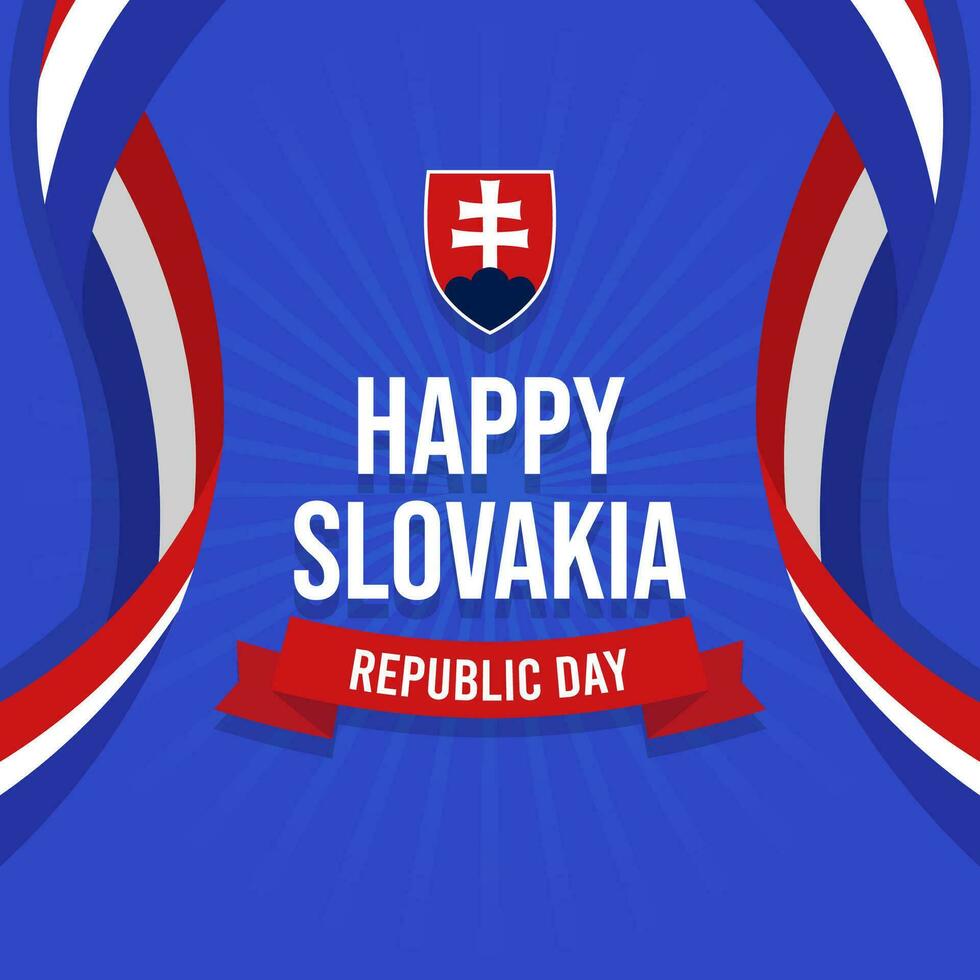 slovakia republik dag illustration vektor bakgrund. vektor eps 10