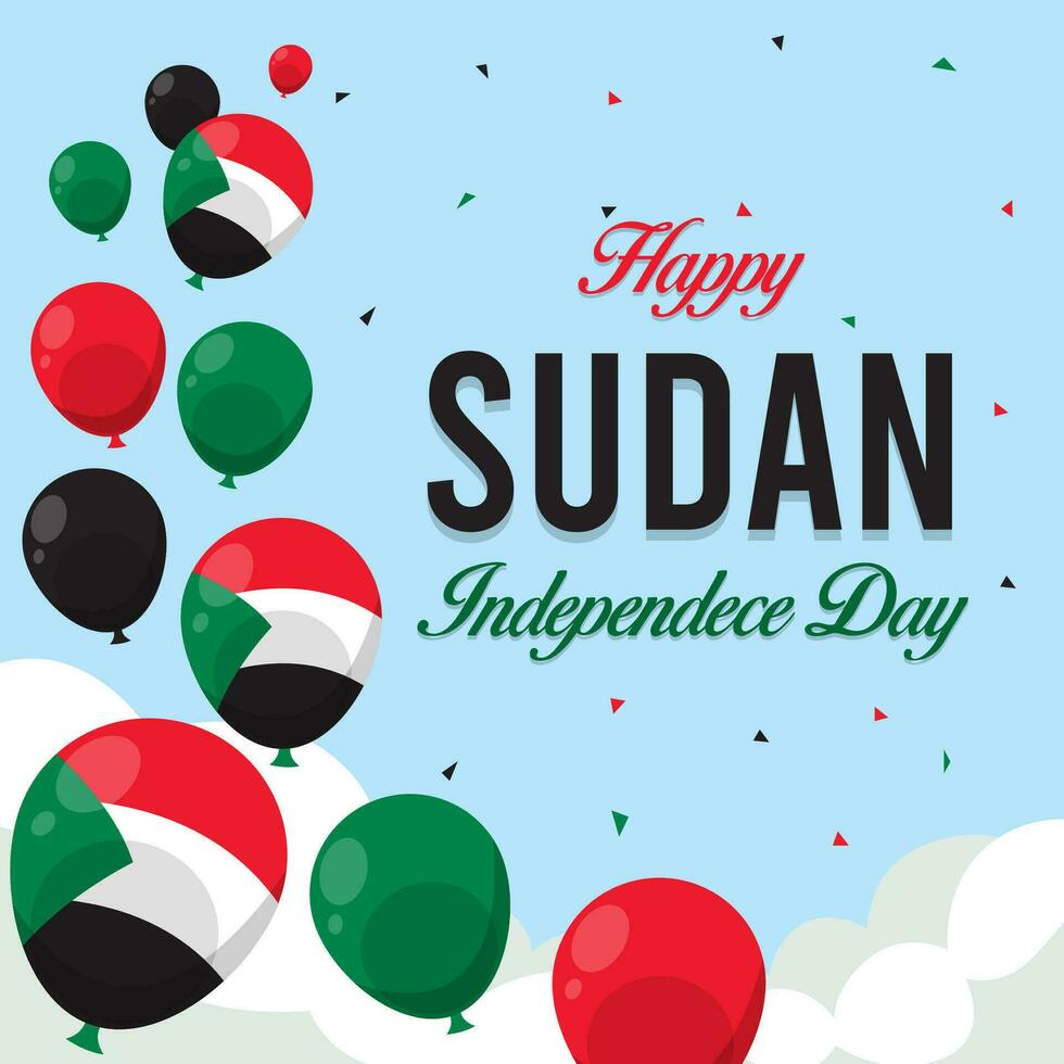 sudan oberoende dag illustration vektor bakgrund. vektor eps 10