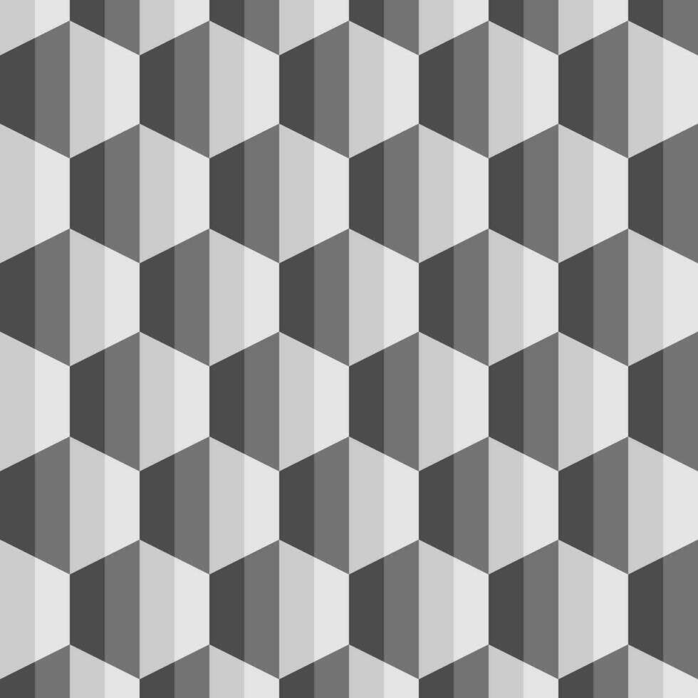 grå geometrisk sexhörning mönster använda sig av för bakgrund design, skriva ut, social nätverk, förpackning, textil, webb, omslag, baner och etc. vektor