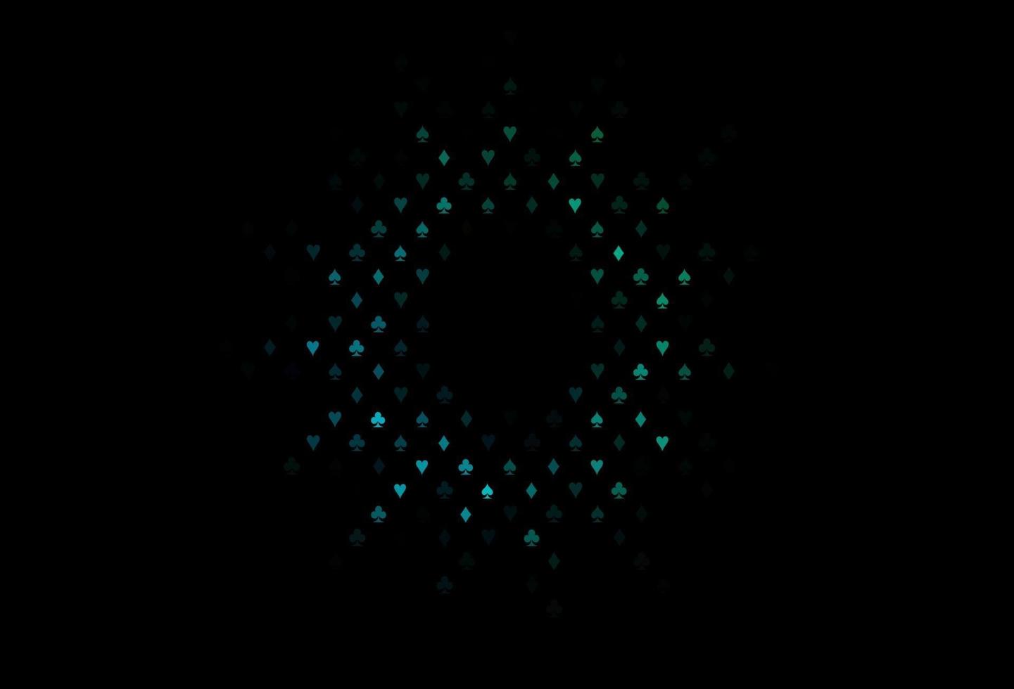 mörkblå, grön vektorlayout med element av kort. vektor