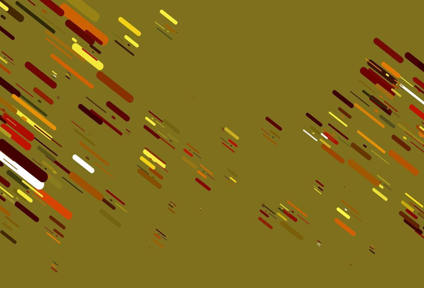 hellgelbes, orangefarbenes Vektorlayout mit flachen Linien. vektor
