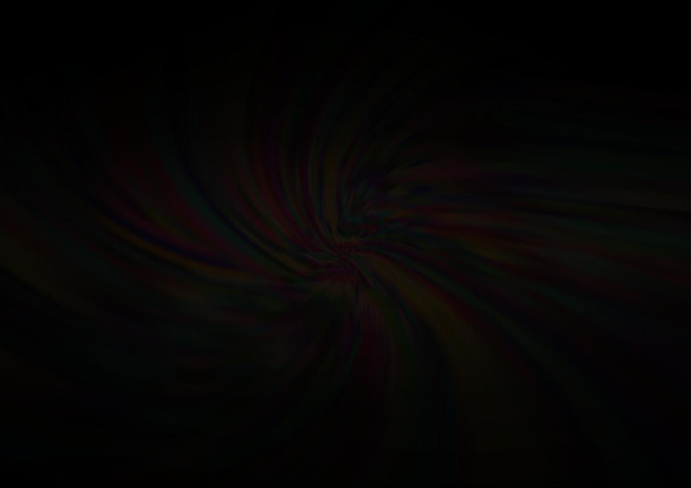 dunkelschwarzes Vektormuster mit Linien, Ovalen. vektor