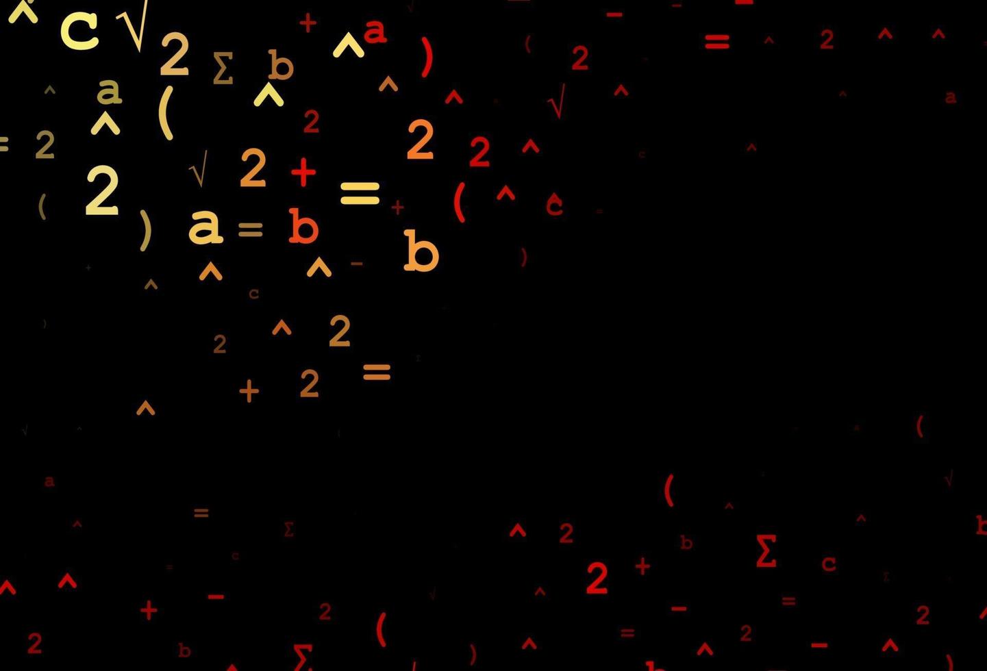 mörk röd vektor bakgrund med siffrorsymboler.