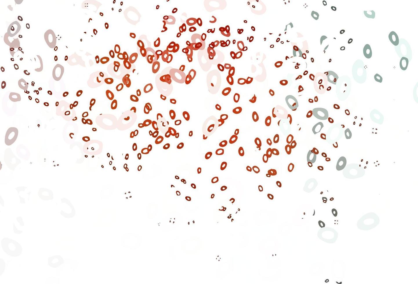 hellrote Vektorschablone mit Kreisen. vektor