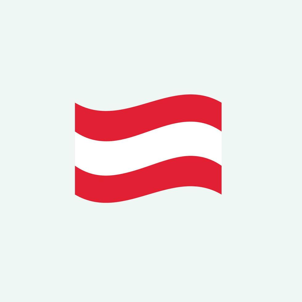Österreich-Flagge-Symbol vektor