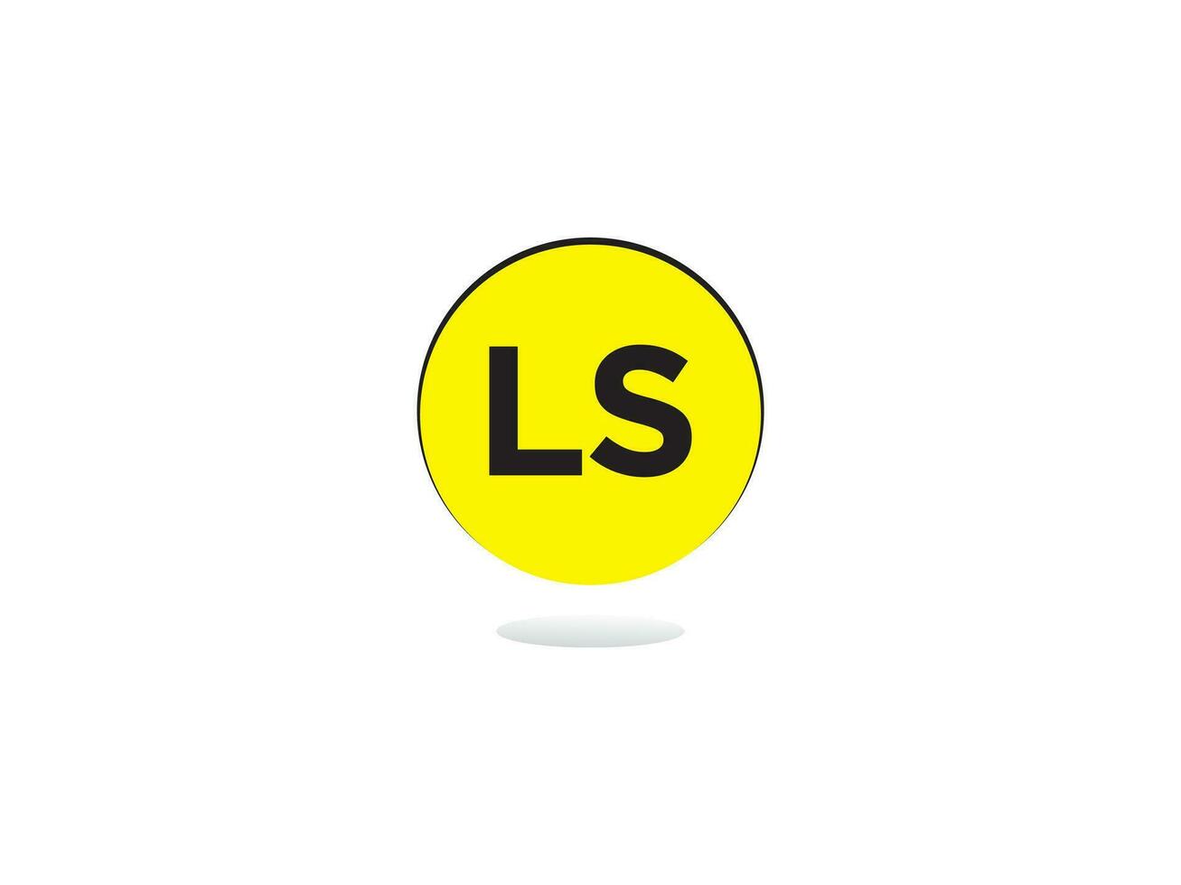 modern ls logotyp brev vektor bild design för du