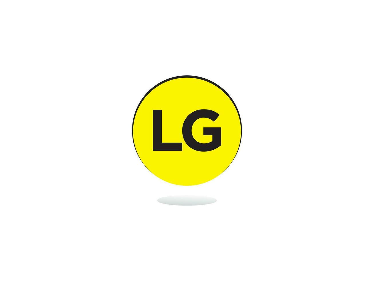 modern lg Logo Brief Vektor Bild Design zum Sie