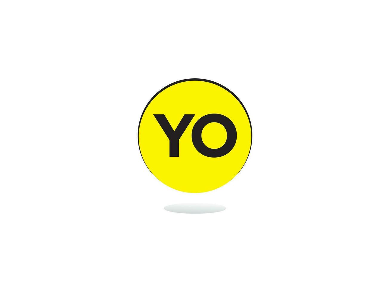 alfabet brev yo oy företag logotyp, kreativ yo logotyp ikon design vektor