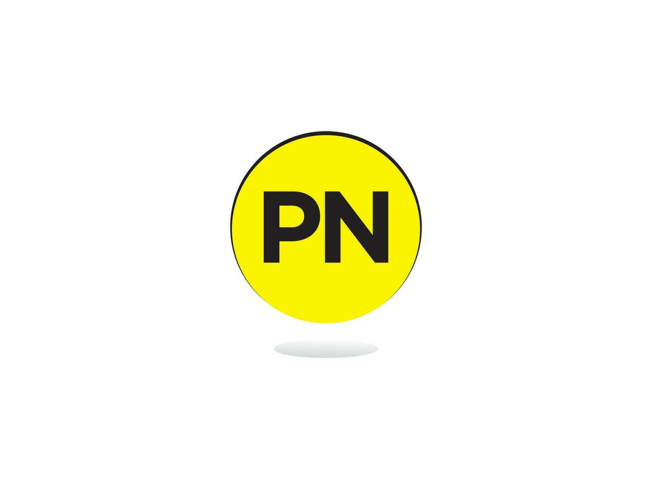 kreativ pn brev logotyp, monogram pn logotyp ikon design vektor