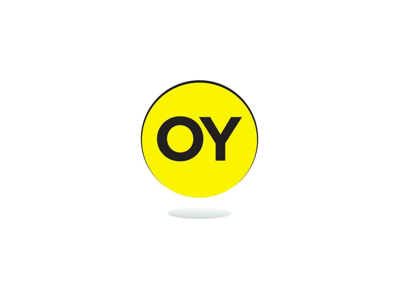 Alphabet oy Logo Bild, minimalistisch oy Initiale Kreis Logo vektor