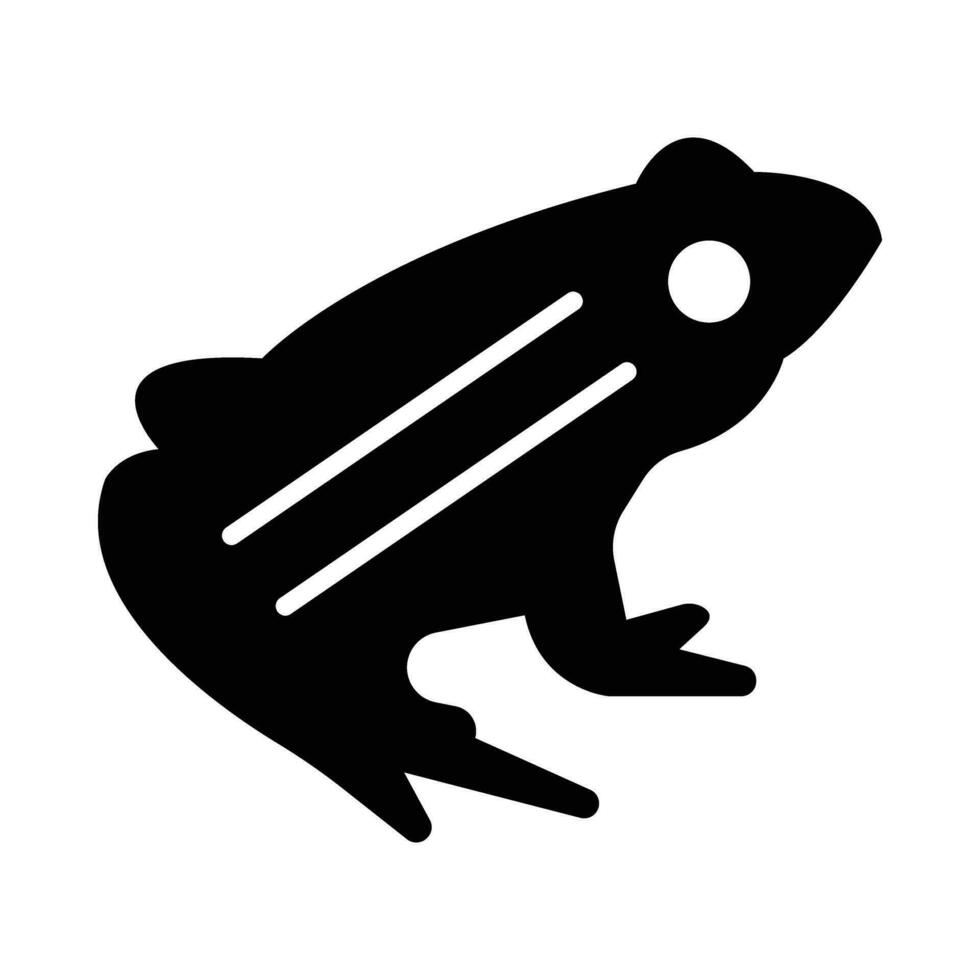 Frosch Vektor Glyphe Symbol zum persönlich und kommerziell verwenden.