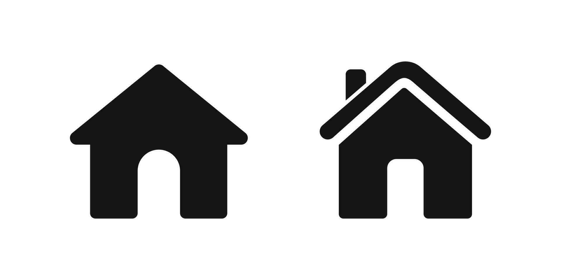 Zuhause Vektor Symbol. Haus Symbol. Haus Symbol Satz.