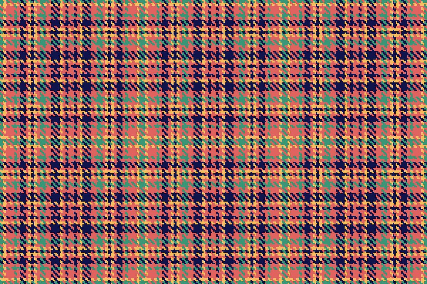 Textur nahtlos Textil- von Tartan Plaid prüfen mit ein Vektor Stoff Muster Hintergrund.