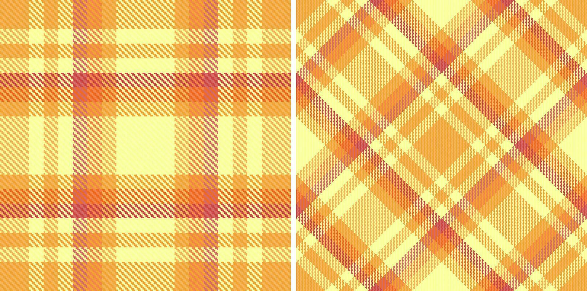 Plaid Vektor Tartan von nahtlos prüfen Hintergrund mit ein Stoff Muster Textur Textil.