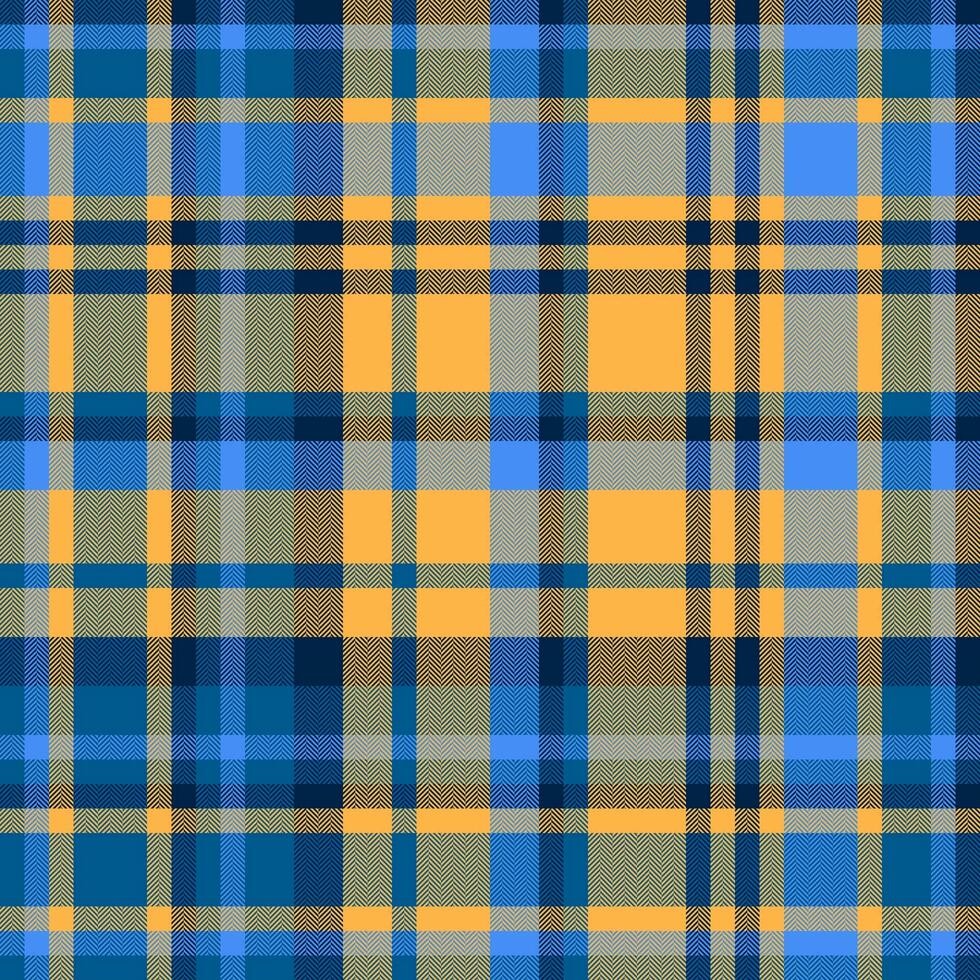 Tartan Stoff Vektor von Plaid Hintergrund Textur mit ein Muster prüfen nahtlos Textil.