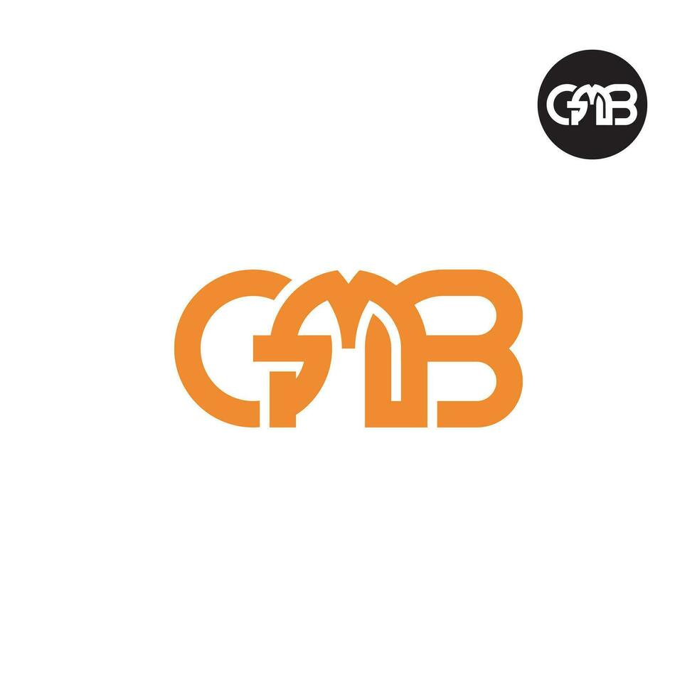 brev gmb monogram logotyp design vektor