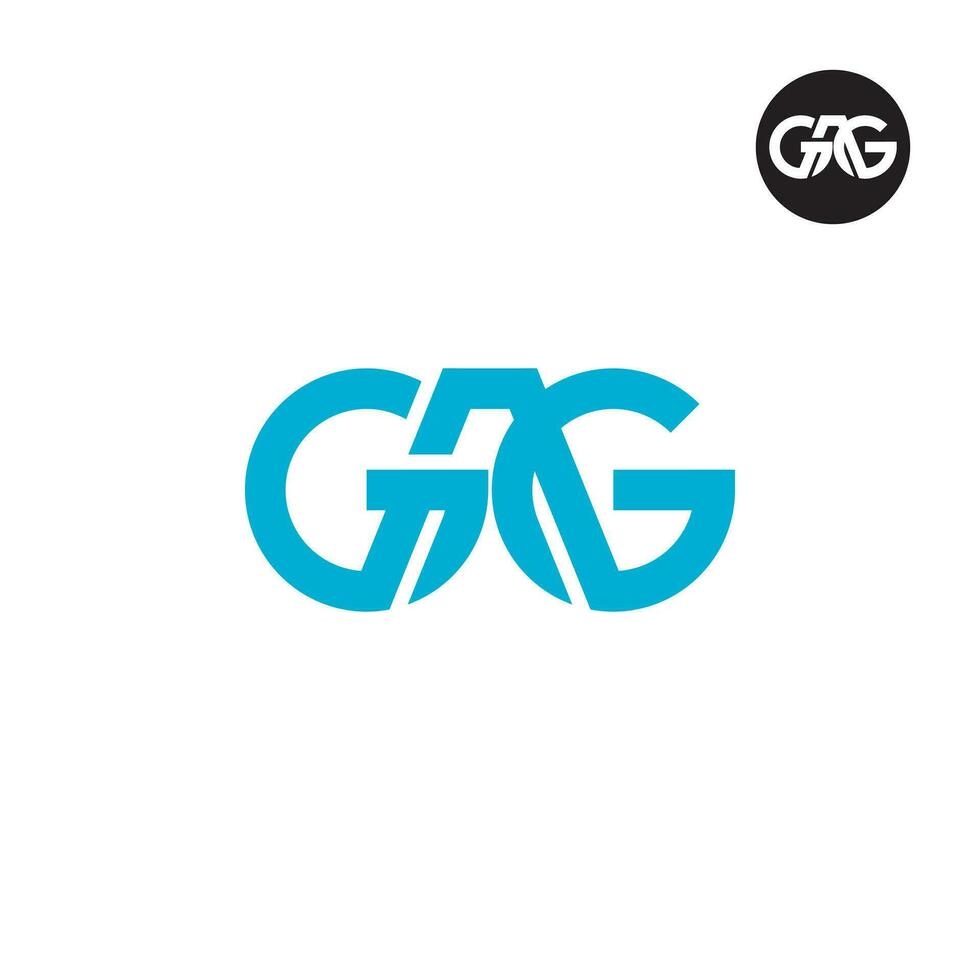 Brief Gag Monogramm Logo Design vektor