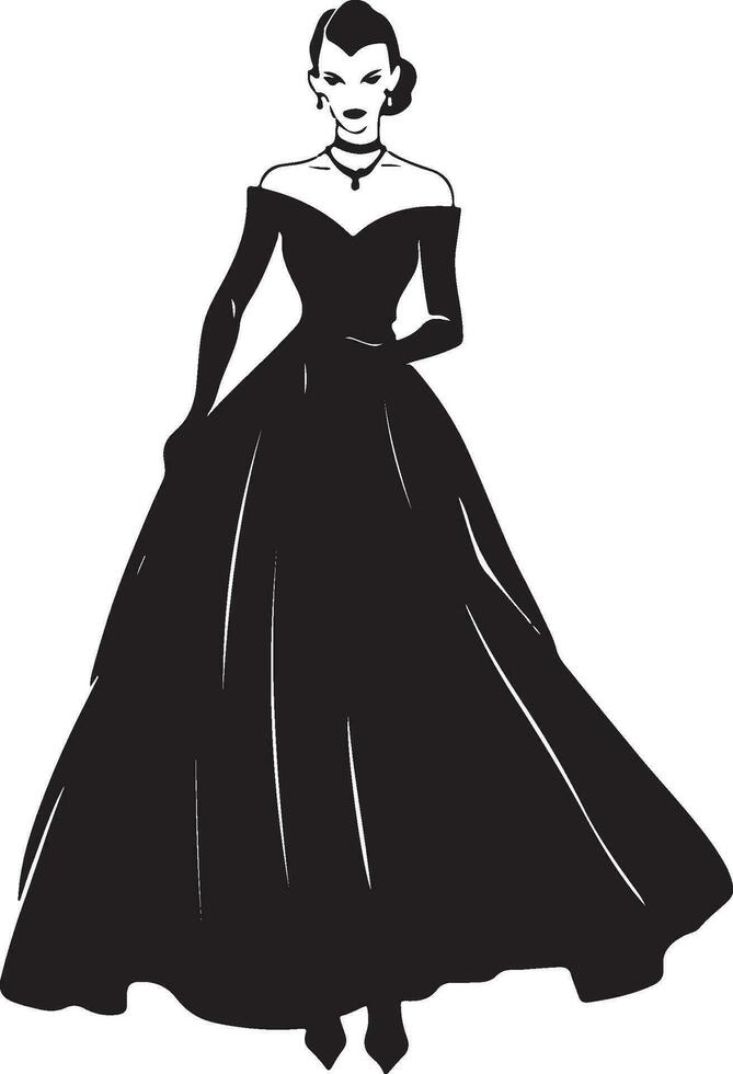 Vampir Victoria Vektor Silhouette Illustration