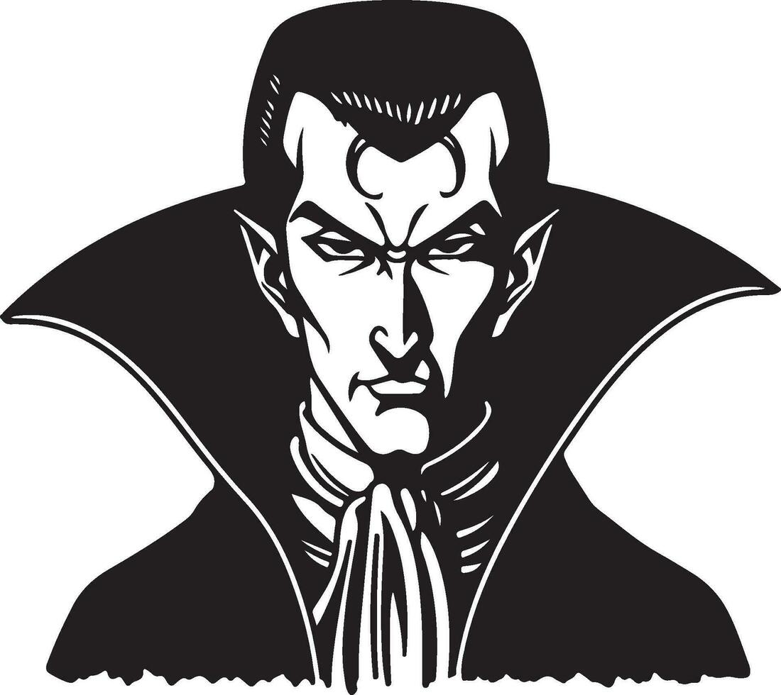 Dracula Vampir Vektor Silhouette Illustration
