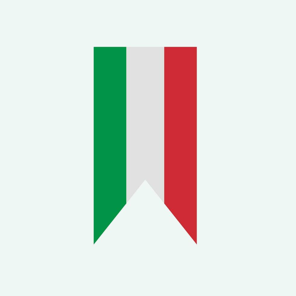 Italien flagga ikon vektor