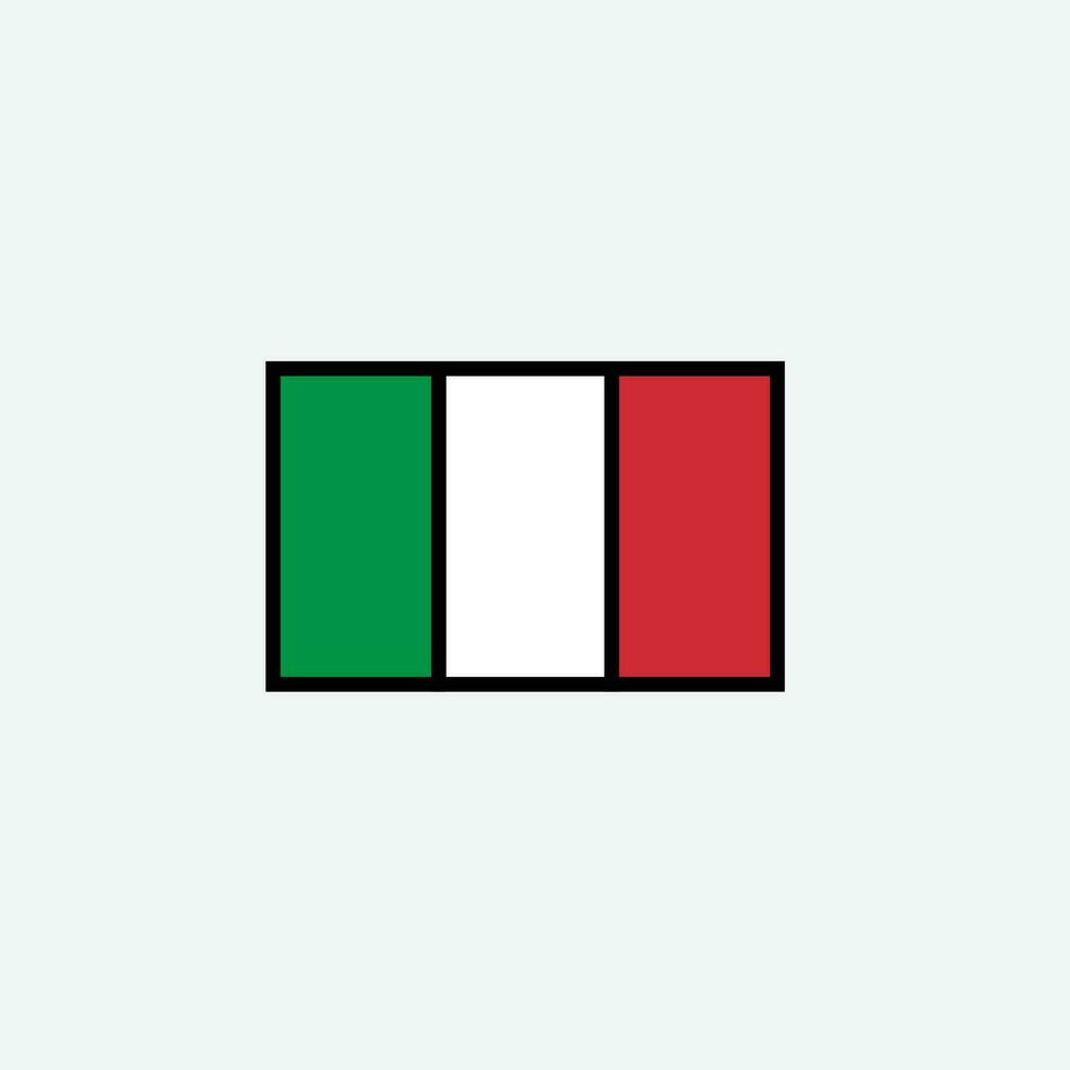 Italien Flaggensymbol vektor