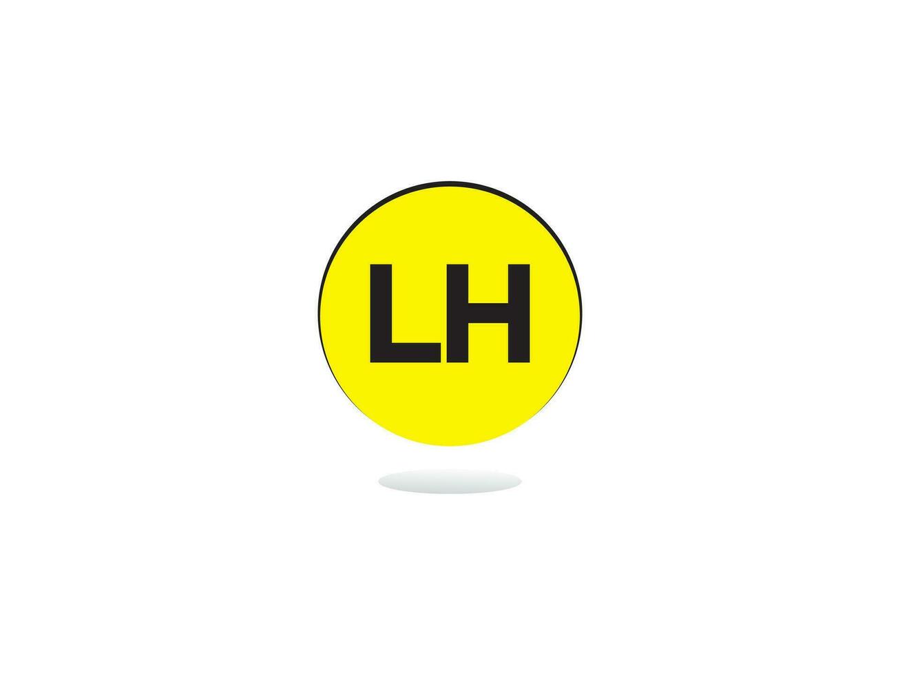 modern lh Logo Brief Vektor Bild Design zum Sie