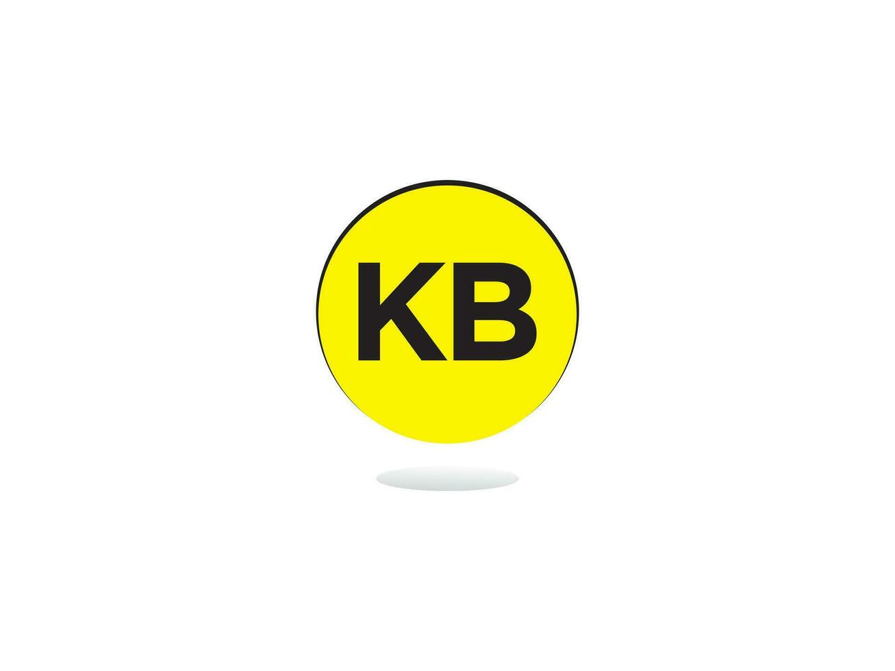 Monogramm kb Logo Symbol, minimalistisch kb Logo Brief Vektor Kunst