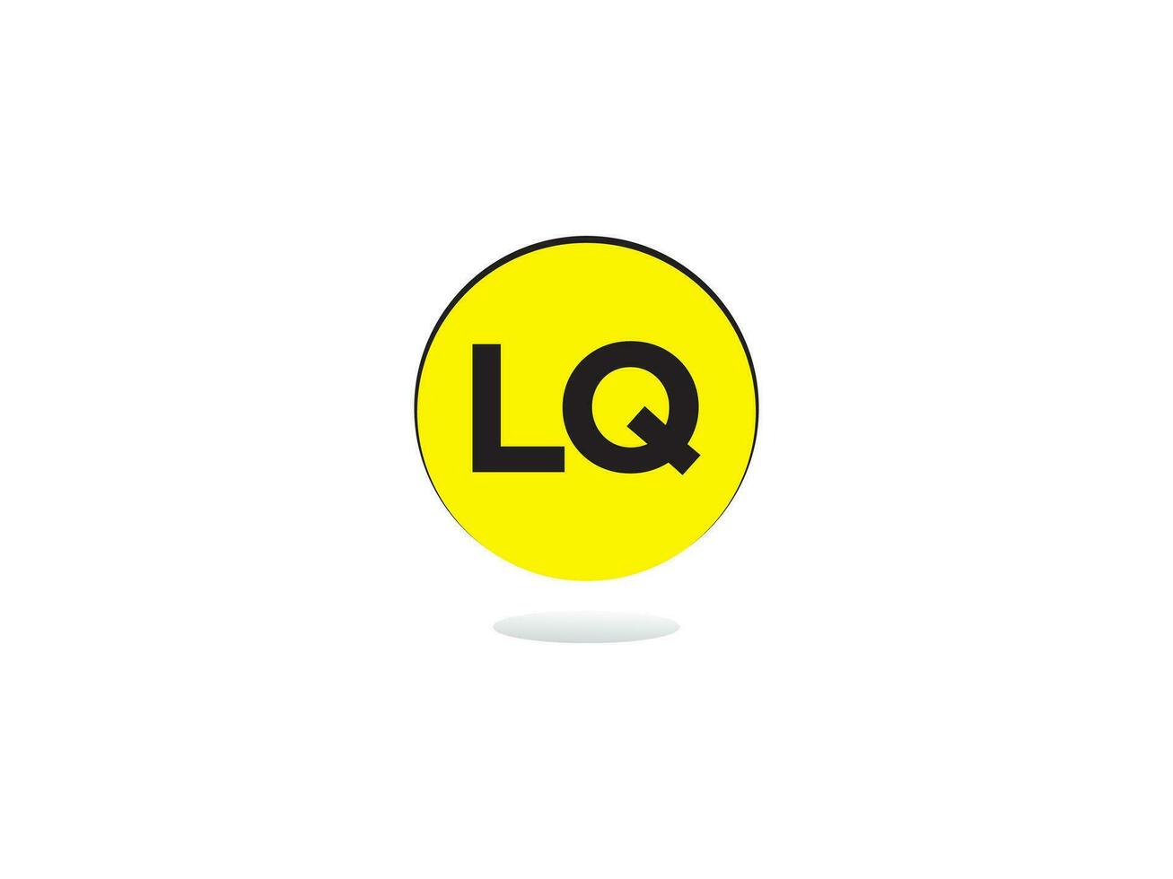 modern lq logotyp brev vektor bild design för du