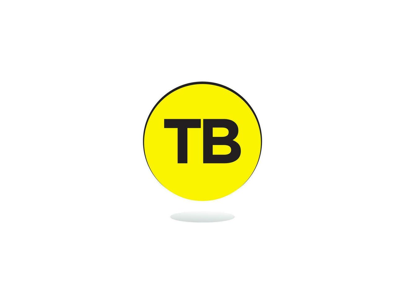 modern tb Logo Symbol, Initiale Kreis tb Logo Brief Vektor