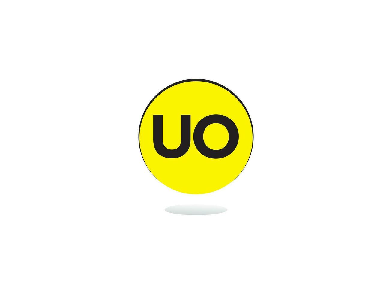 abstrakt lyx uo logotyp ikon, kreativ första uo företag logotyp ikon design vektor