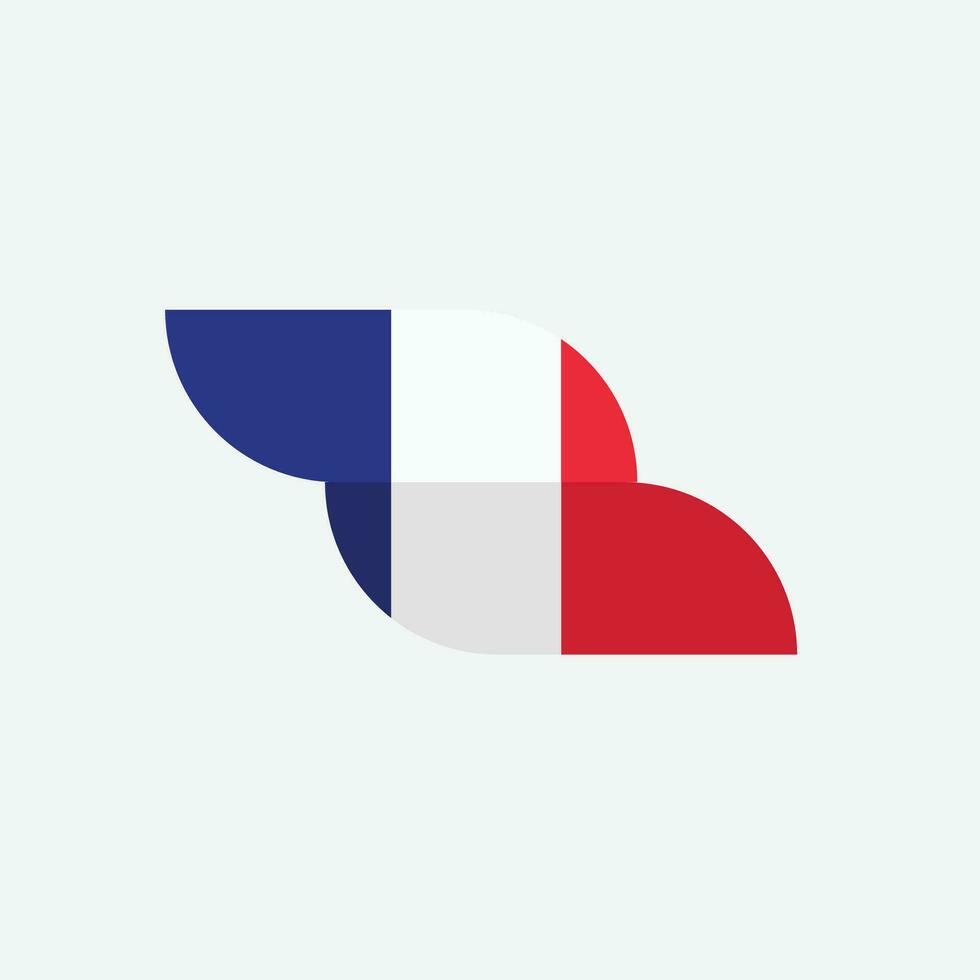 Frankreich-Flagge-Symbol vektor