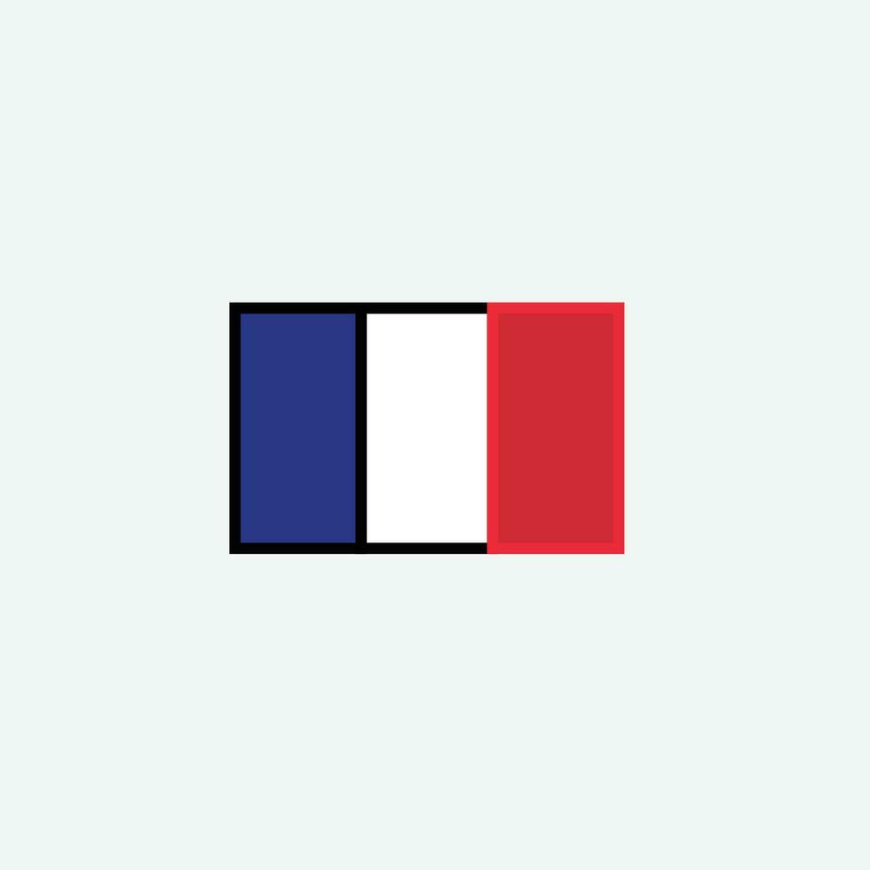 Frankrike flaggikon vektor