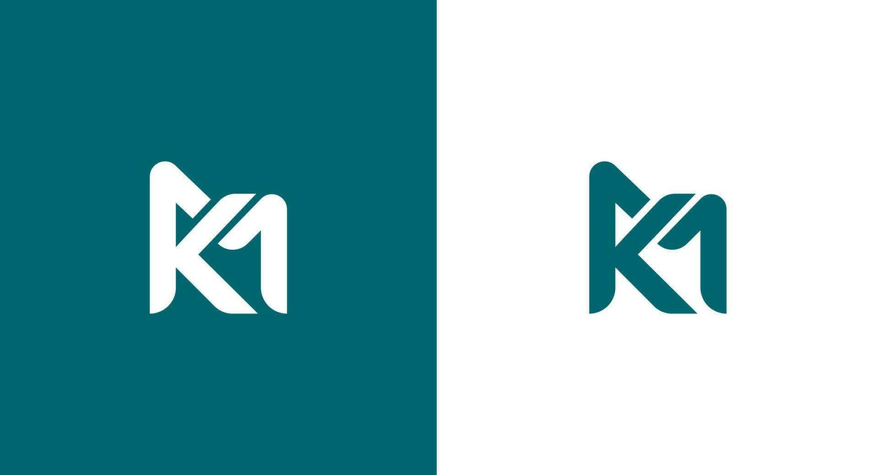 första brev mk logotyp med kreativ modern företag typografi vektor mall.