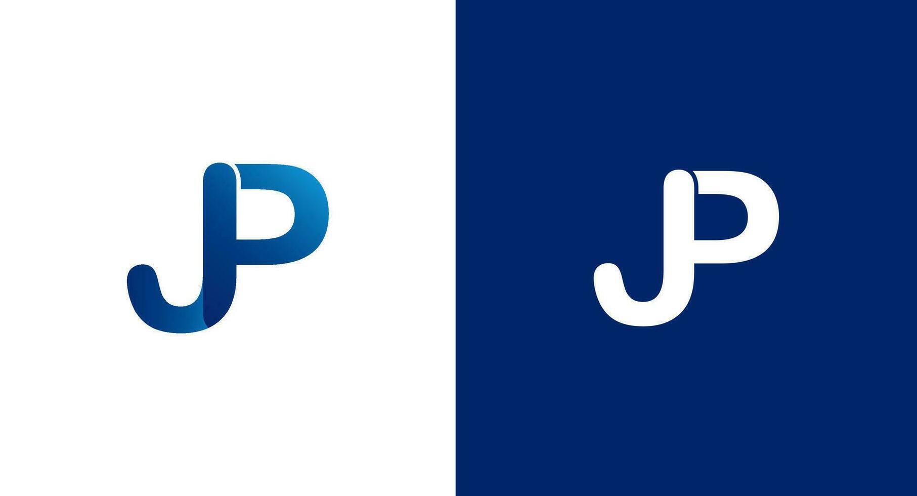 första brev jp logotyp design vektor mall. grafisk alfabet symbol för företags- företag identitet, jp ikon, monogram logotyp