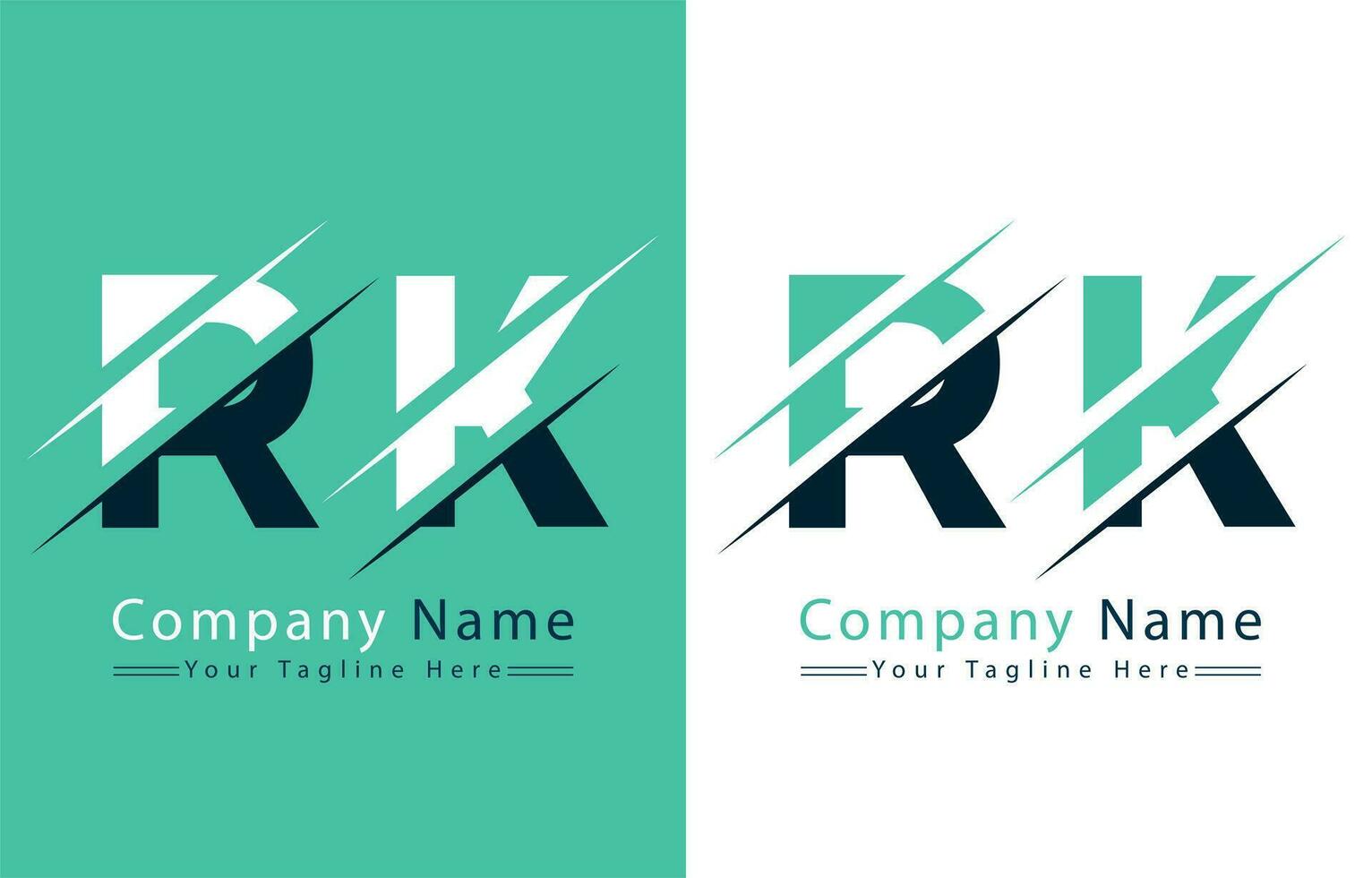 rk brev logotyp vektor design mall element