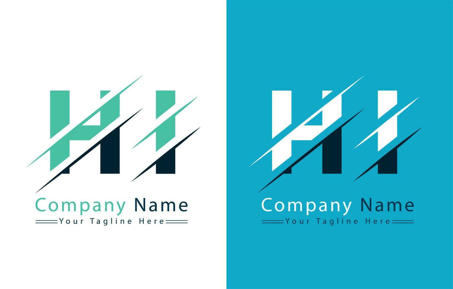 Hallo Brief Logo Vektor Design Vorlage Elemente