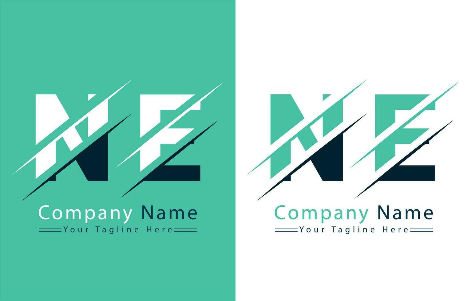 ne Brief Logo Vektor Design Vorlage Elemente