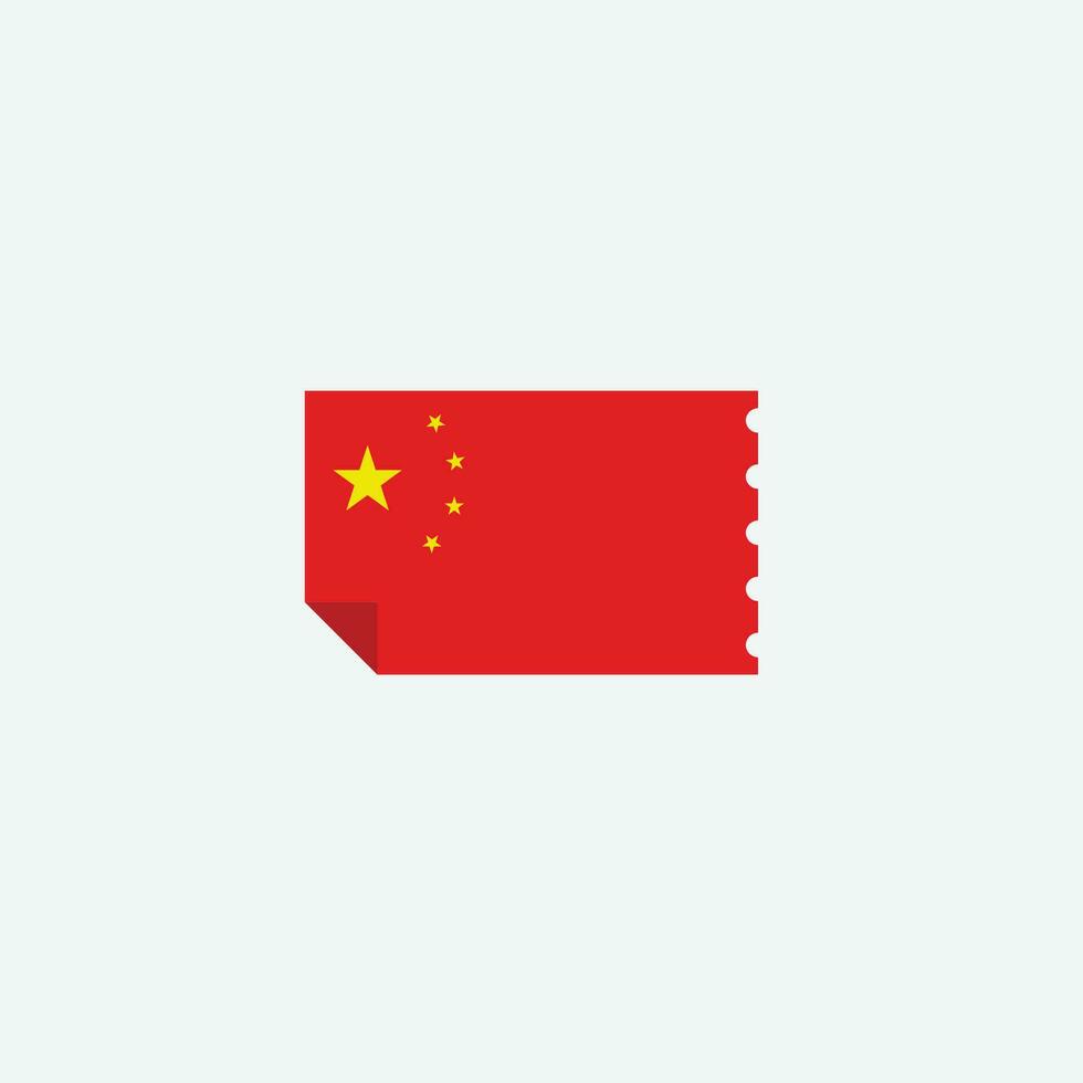 China-Flagge-Symbol vektor