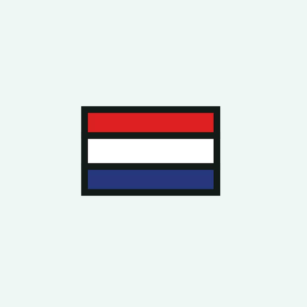 Niederlande Flagge Symbol vektor
